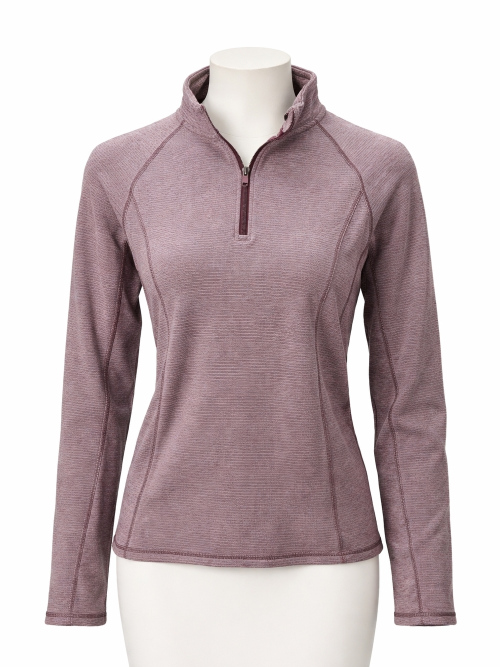 Avalanche Mauve Half-Zip Long Sleeve Top